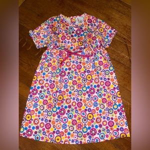 Hanna Andersson nwot cotton bright summer spring flower floral dress size 110
